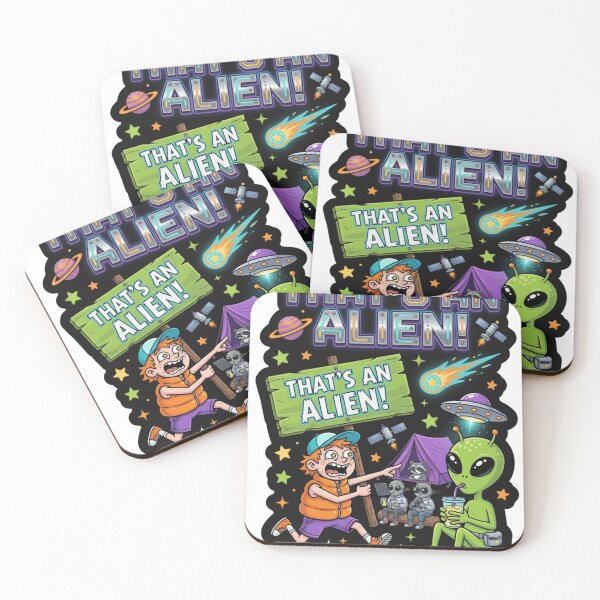 Item preview, That's An Alien Funny Space Sticker Souvenir Summer Edition designed and sold by Imaginarium of Chaos falcon88 .