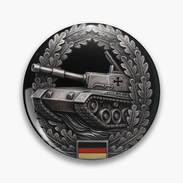 Item preview, Tank Beret Badge - Military Design designed and sold by The Anti-Utopian.