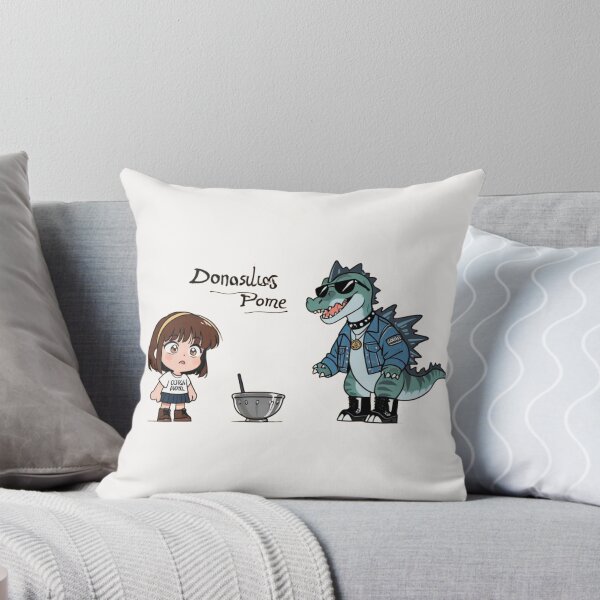 Item preview, Cute Chibi Girl and Cool Punk Dinosaur Cartoon Illustration designed and sold by BLUESKY11a.
