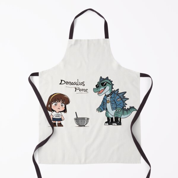 Item preview, Cute Chibi Girl and Cool Punk Dinosaur Cartoon Illustration designed and sold by BLUESKY11a.