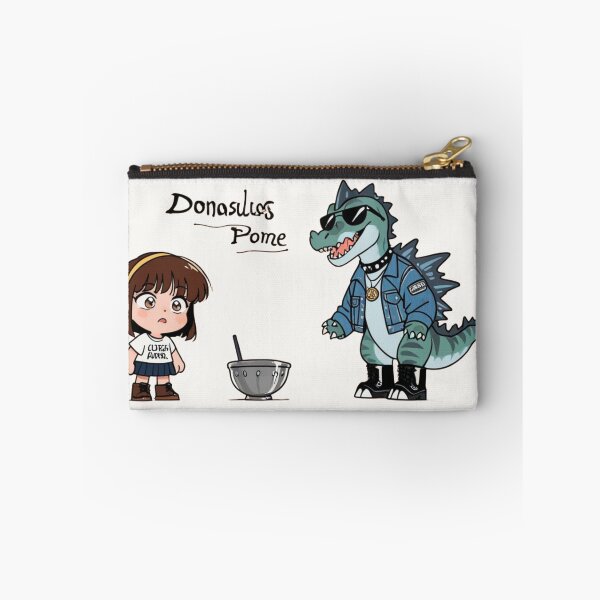 Item preview, Cute Chibi Girl and Cool Punk Dinosaur Cartoon Illustration designed and sold by BLUESKY11a.
