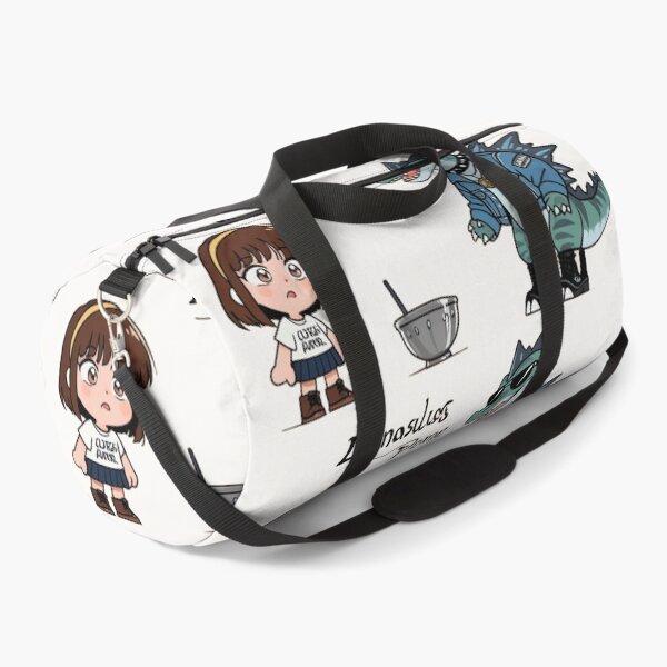 Item preview, Cute Chibi Girl and Cool Punk Dinosaur Cartoon Illustration designed and sold by BLUESKY11a.