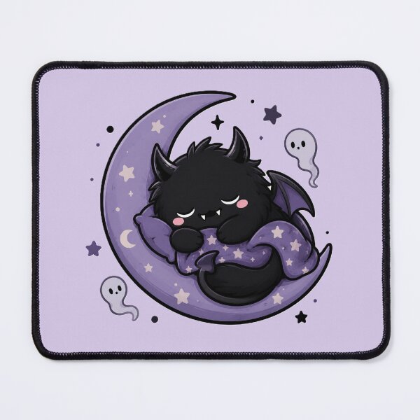 Item preview, Sleeping Cute Demon on Crescent Moon designed and sold by House of Rein.