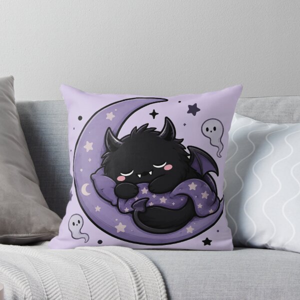 Item preview, Sleeping Cute Demon on Crescent Moon designed and sold by House of Rein.
