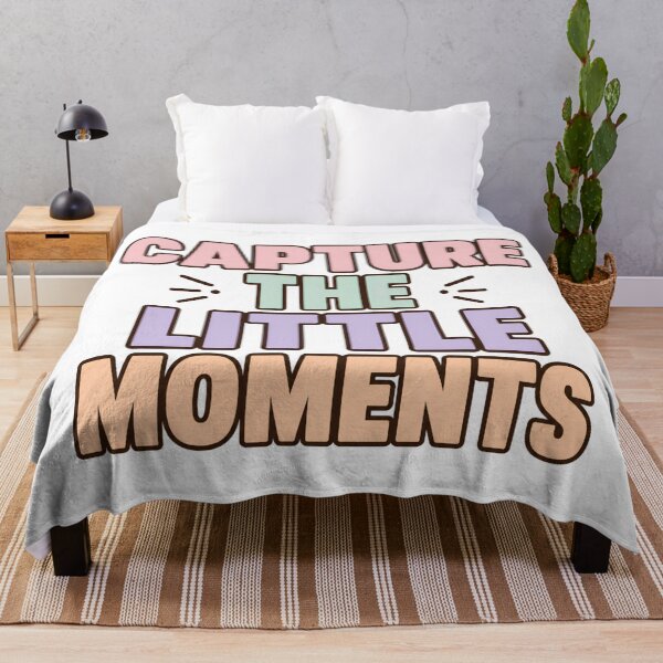Item preview, Capture The Little Moments Pastel Quote Design designed and sold by Nawi32.
