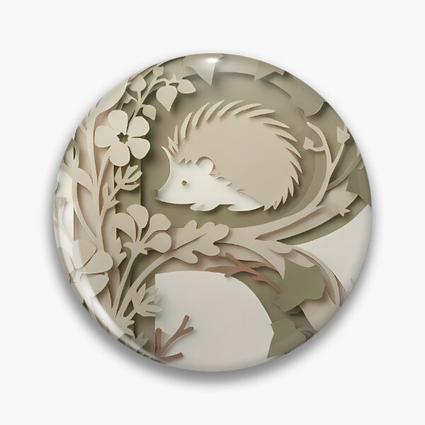 Item preview, The Hedgehog’s Retreat - Botanical Papercut | Verdia Collection designed and sold by Verdiami.