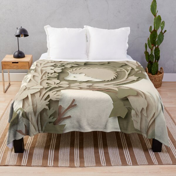 Item preview, The Hedgehog’s Retreat - Botanical Papercut | Verdia Collection designed and sold by Verdiami.