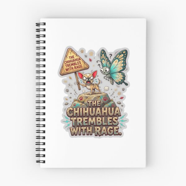 Item preview, The Chihuahua Trembles With Rage Funny Dog Sticker designed and sold by Imaginarium of Chaos falcon88 .