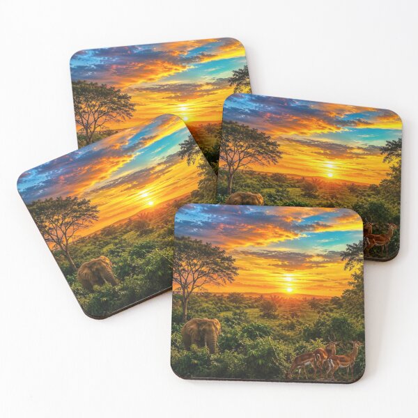 Item preview, African Wildlife Sunset Nature  designed and sold by Macbstore .