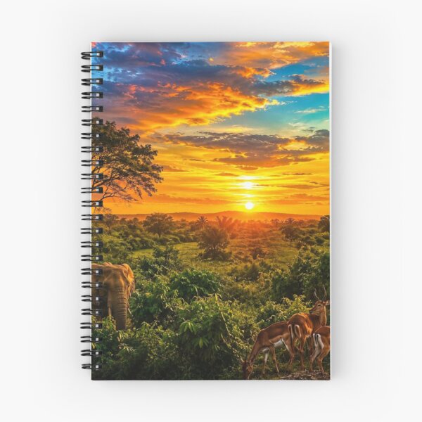 Item preview, African Wildlife Sunset Nature  designed and sold by Aniekan Ekong.
