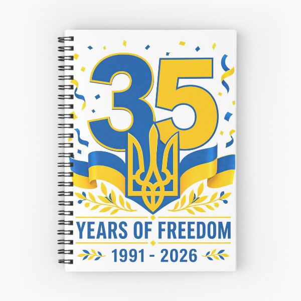 Item preview, Ukraine 35 Years of Freedom 1991-2026 Tryzub Independence Anniversary designed and sold by ML-Media.