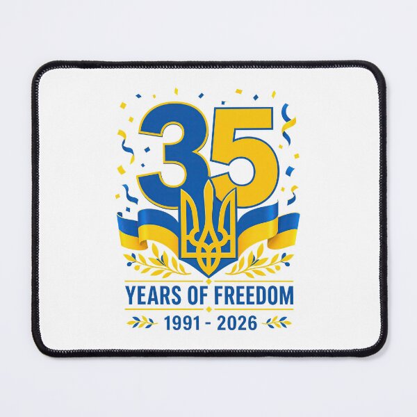 Item preview, Ukraine 35 Years of Freedom 1991-2026 Tryzub Independence Anniversary designed and sold by ML-Media.