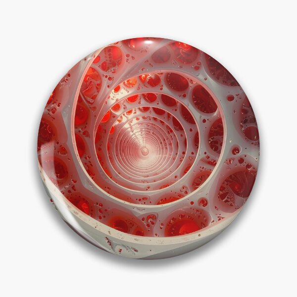 Item preview, Spiral Vortex with Red Spheres designed and sold by Vicky Brago-Mitchell®.