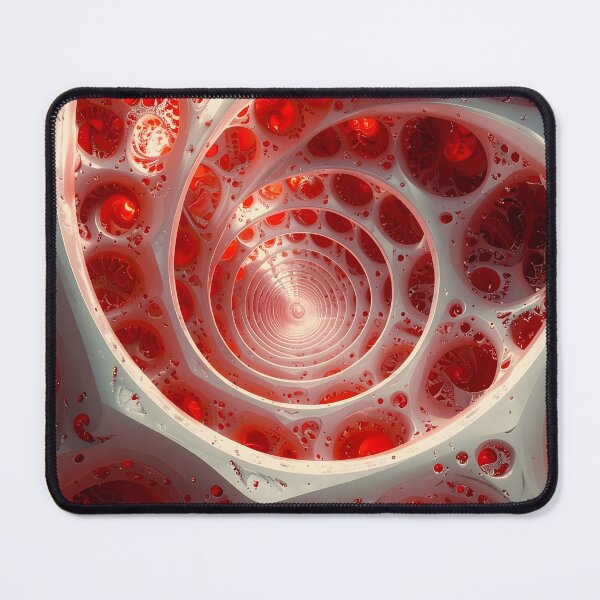 Item preview, Spiral Vortex with Red Spheres designed and sold by Vicky Brago-Mitchell®.