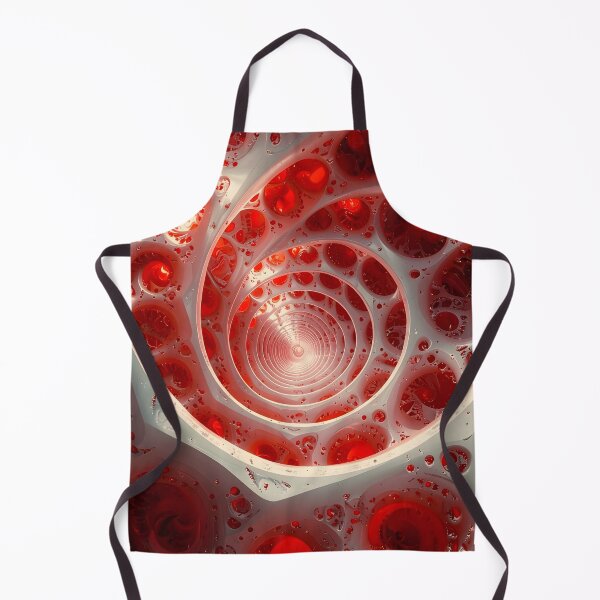 Item preview, Spiral Vortex with Red Spheres designed and sold by Vicky Brago-Mitchell®.