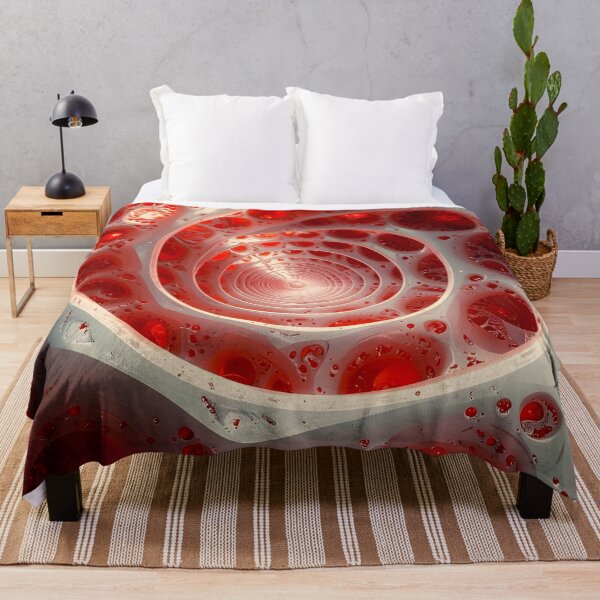 Item preview, Spiral Vortex with Red Spheres designed and sold by Vicky Brago-Mitchell®.