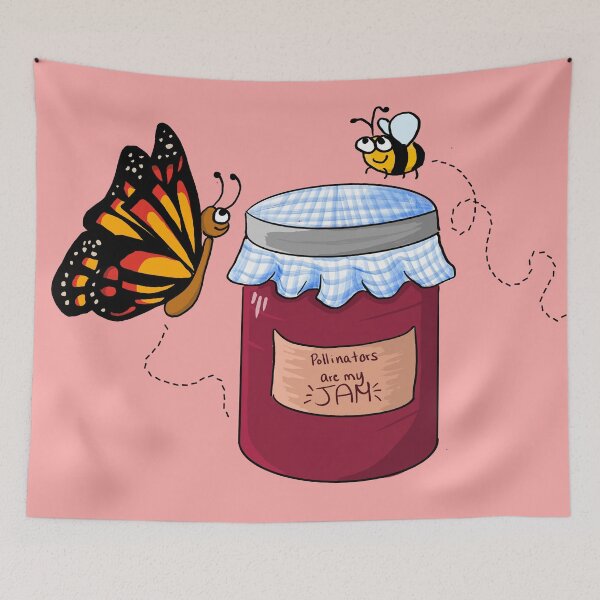 Item preview, Pollinators are My Jam! designed and sold by Chaotic-Koala.