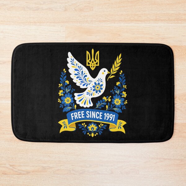 Item preview, Ukraine Free Since 1991 Dove and Tryzub Ukrainian Folk Art designed and sold by ML-Media.