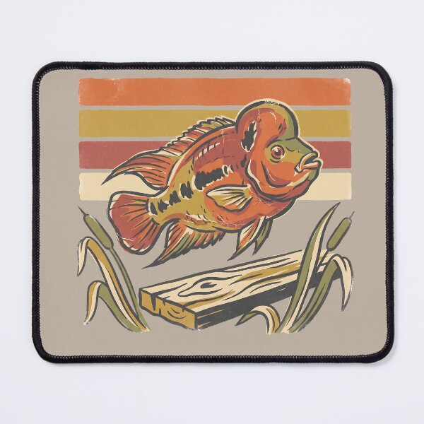 Item preview, Vintage Flowerhorn Cichlid Autumn Sunset designed and sold by MythicCotton.