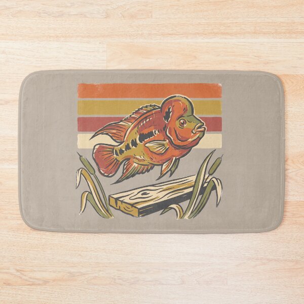 Item preview, Vintage Flowerhorn Cichlid Autumn Sunset designed and sold by MythicCotton.