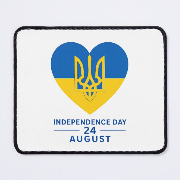 Item preview, Ukraine Independence Day Heart Tryzub August 24 designed and sold by ML-Media.
