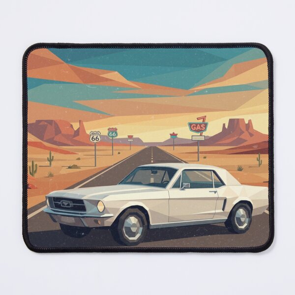 Item preview, Classic Ford Mustang Route 66 Low Poly designed and sold by Dimensionality.