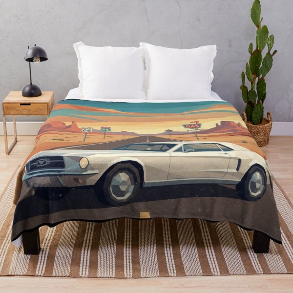 Item preview, Classic Ford Mustang Route 66 Low Poly designed and sold by Dimensionality.