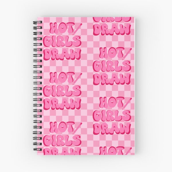 Item preview, Hot Girls Draw (Pink Checkered) designed and sold by gennyevans.