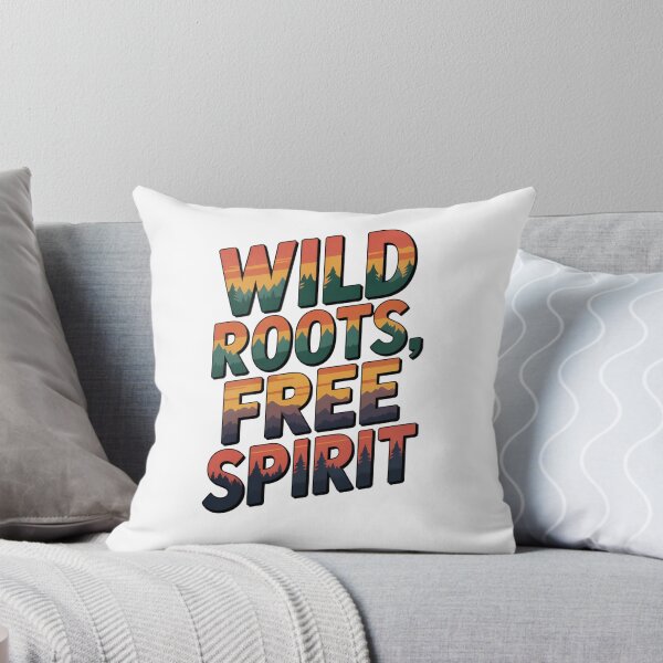 Item preview, Wild Roots Free Spirit – Nature Lover Boho Typography T-Shirt designed and sold by KRStyleClub.