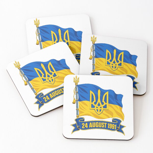 Item preview, Ukraine Independence Day Flag and Tryzub 24 August 1991 designed and sold by ML-Media.