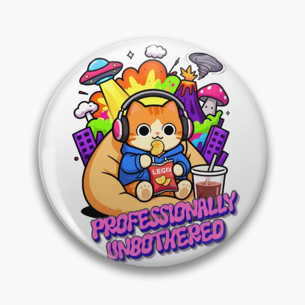 Item preview, Professionally Unbothered Cozy Cat Chaos designed and sold by Randomnessy.