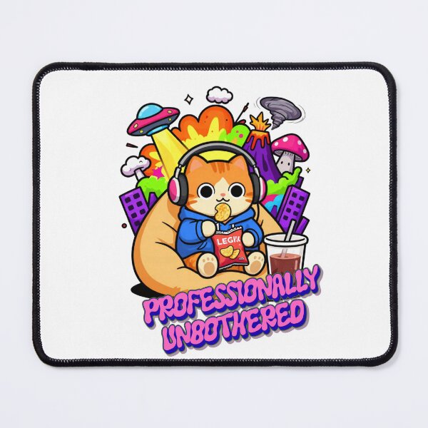Item preview, Professionally Unbothered Cozy Cat Chaos designed and sold by Randomnessy.