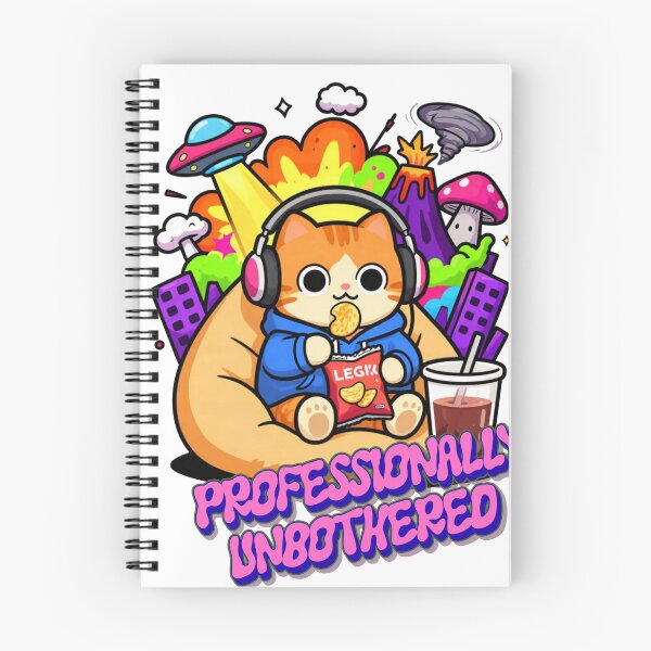 Item preview, Professionally Unbothered Cozy Cat Chaos designed and sold by Randomnessy.