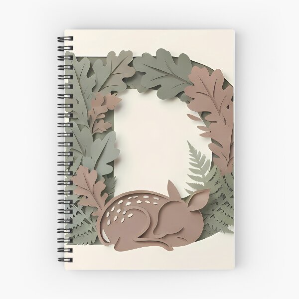 Item preview, The Fawn’s Serenity - Botanical Papercut | Verdia Collection designed and sold by Verdiami.