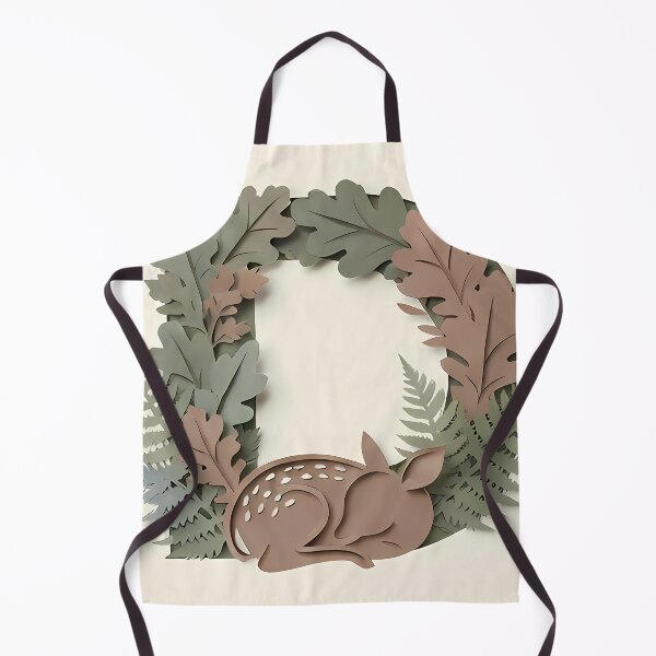 Item preview, The Fawn’s Serenity - Botanical Papercut | Verdia Collection designed and sold by Verdiami.