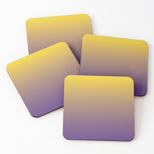 Item preview, Retro Canary Yellow and Purple Gradient designed and sold by BetweenForms.