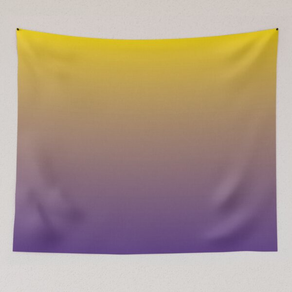 Item preview, Retro Canary Yellow and Purple Gradient designed and sold by BetweenForms.