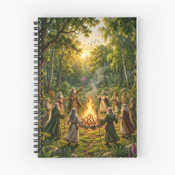 Item preview, Circle of Druids - Ritual of light in the heart of the forest designed and sold by NeyhineAngelionShop.