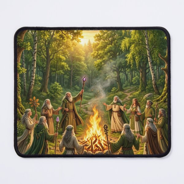 Item preview, Circle of Druids - Ritual of light in the heart of the forest designed and sold by NeyhineAngelionShop.