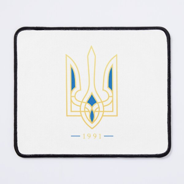 Item preview, Ukrainian Tryzub 1991 Independence Emblem Gold and Blue designed and sold by ML-Media.