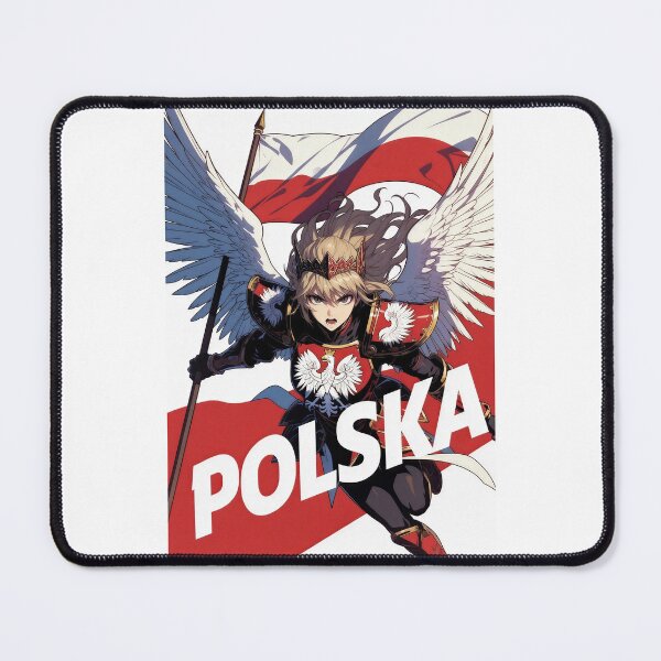 Item preview, Polska Anime Winged Warrior Polish Eagle Flag Manga designed and sold by Amber Sky Creations.
