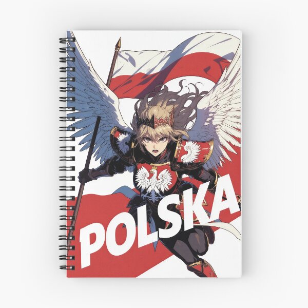 Item preview, Polska Anime Winged Warrior Polish Eagle Flag Manga designed and sold by Amber Sky Creations.
