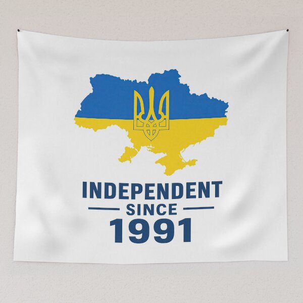 Item preview, Ukraine Map Flag Tryzub Independent Since 1991 Patriotic Design designed and sold by ML-Media.