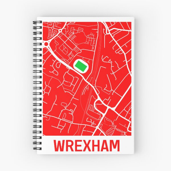 Item preview, Wrexham FC map designed and sold by Hollymphoto.