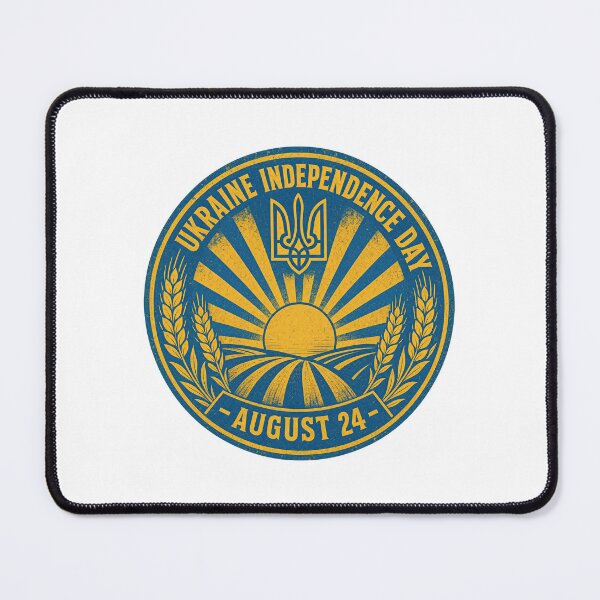 Item preview, Ukraine Independence Day August 24 Tryzub Sun Wheat Emblem designed and sold by ML-Media.