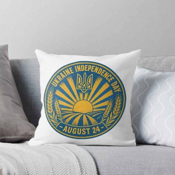 Item preview, Ukraine Independence Day August 24 Tryzub Sun Wheat Emblem designed and sold by ML-Media.