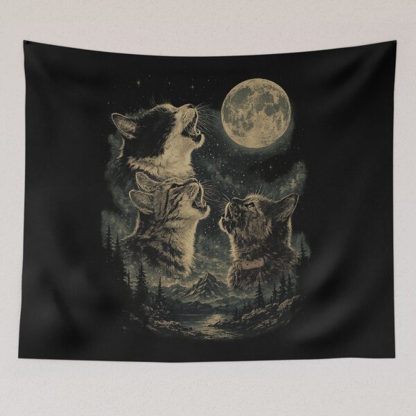 Item preview, Howling cats designed and sold by optical-intruse.
