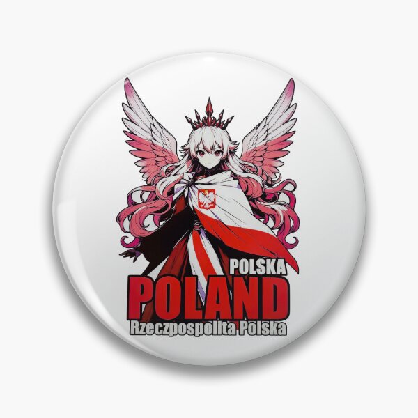 Item preview, Poland Anime Angel Winged Polska Rzeczpospolita Flag Cape designed and sold by Amber Sky Creations.