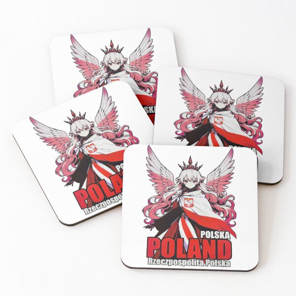 Item preview, Poland Anime Angel Winged Polska Rzeczpospolita Flag Cape designed and sold by Amber Sky Creations.