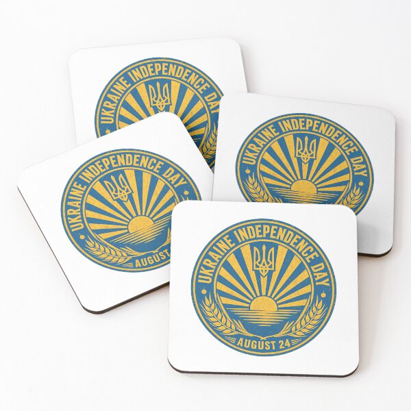 Item preview, Ukraine Independence Day August 24 Tryzub Sun Vintage Emblem designed and sold by ML-Media.